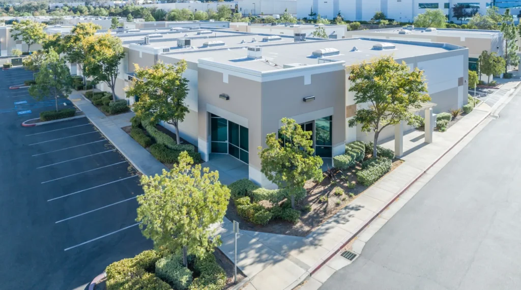 Commercial office building managed by Meridian Realty Services in North Carolina