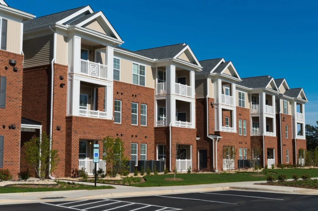 Modern multifamily apartment community managed by Meridian Realty Services in Greensboro, NC.