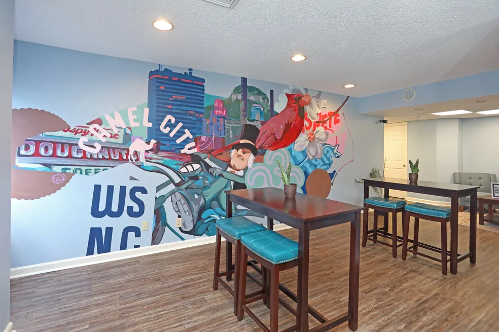 Resident clubhouse at a multifamily apartment community managed by Meridian Realty Services in North Carolina